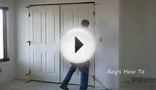 How To Install Prehung Interior Double Doors Video