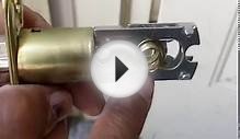 Installing a Doorknob with Keyed Lock