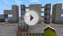 Minecraft - Castle Gate/Door Tutorial - With Pistons!
