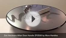Zoo Hardware Milan Door Handle On Rose ZPZ030 by More Handles